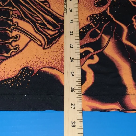 Affliction Infernal Nightmare Black & Red T-Shirt Size LARGE - Picture 12 of 13